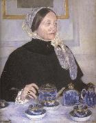Mary Cassatt Dame prenant le the Spain oil painting artist